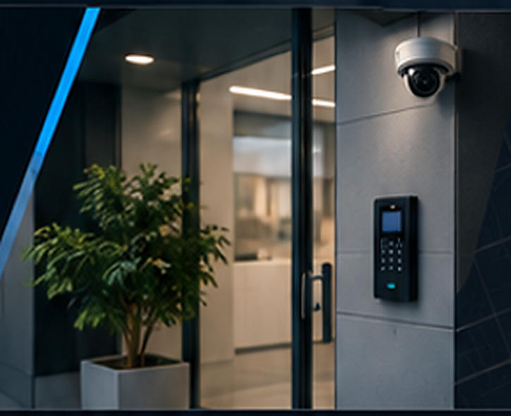 Commercial Entrance with CCTV and Access Control